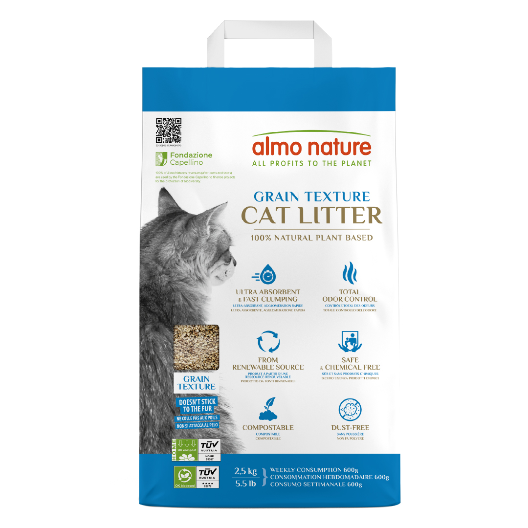 Natural Cat Litter Grain Texture