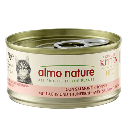 HFC COMPLETE CAT 24X70 g KITTEN WITH SALMON AND TUNA