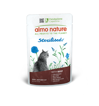 ALMO NATURE FUNCTIONAL STERILISED CAT 30X70 g WITH BEEF