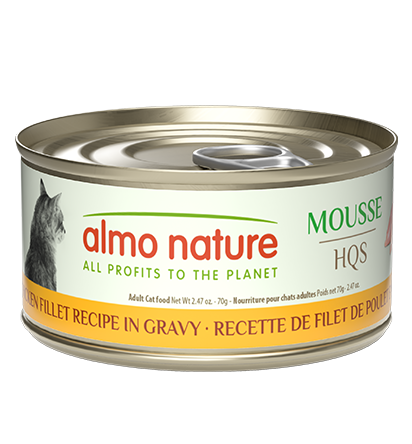 HQS Mousse Cat 24X70g Chicken Fillet Recipe in gravy