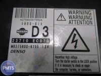 Electronic Engine Control Unit Nissan Navara D40 2009 (mb275800-6755, 23710 EC07D, 5800-675, 27580067552, 275830-4730), 11BY1-12116