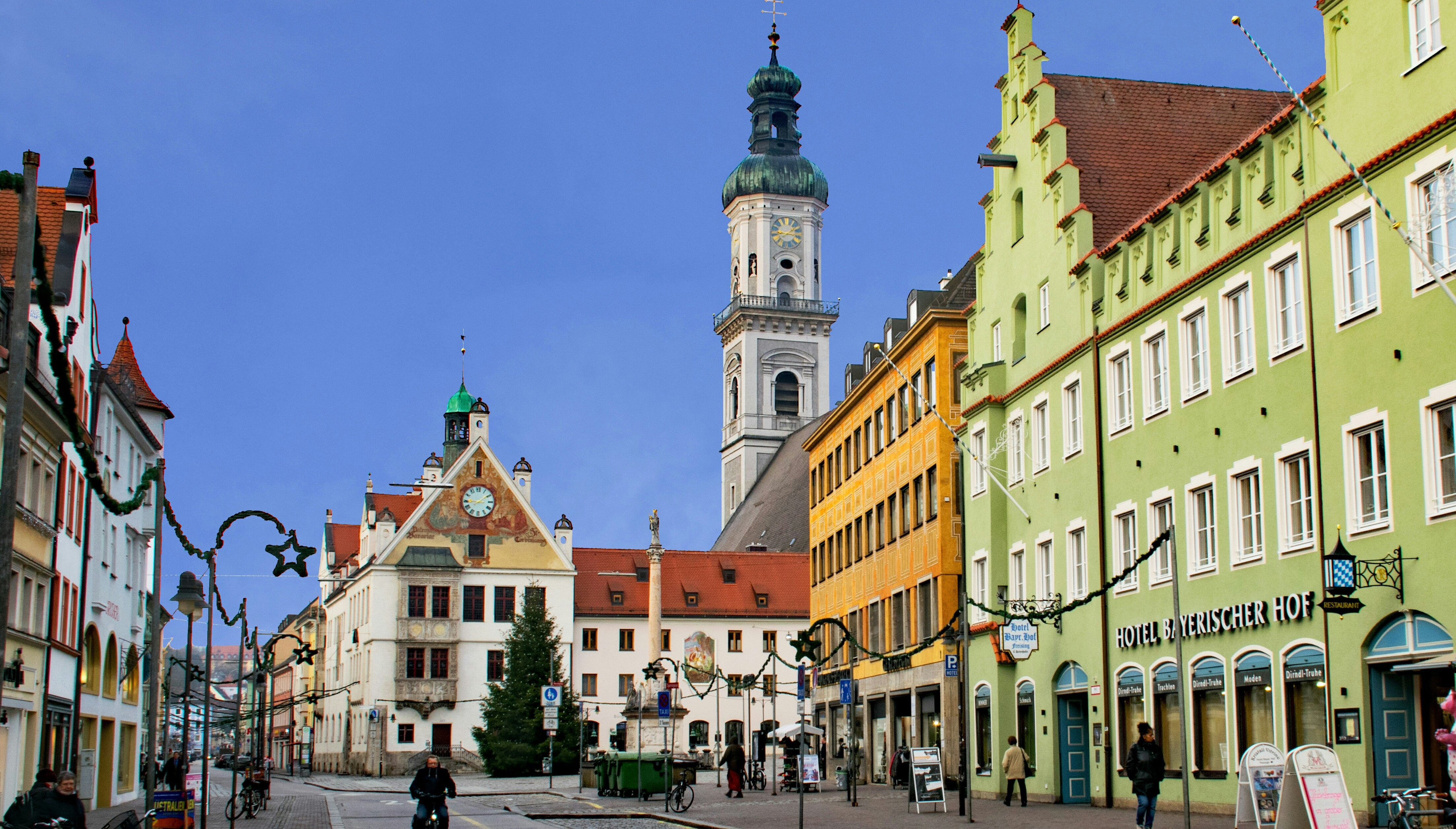 Obere Hauptstraßen-Szene in Freising