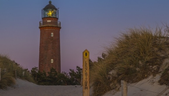 Ältester Leuchtturm der deutschen Ostseeküste in Darßen