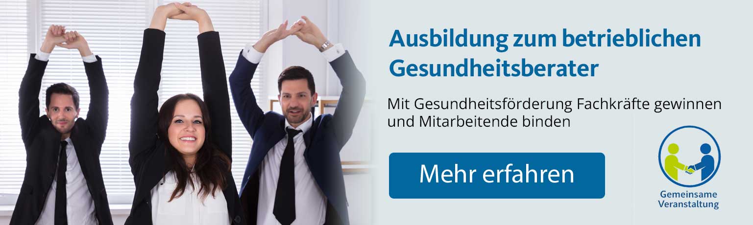 Ausbildung zum betrieblichen Gesundheitsberater - Bannerwerbung