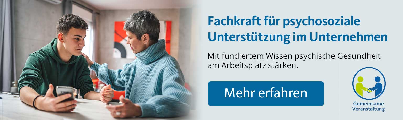 Ausbildung zur Fachkraft psychosoziale Unterstützung - Bannerwerbung