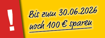 Sparen Sie bei rechtzeitiger Buchung des Kongresses