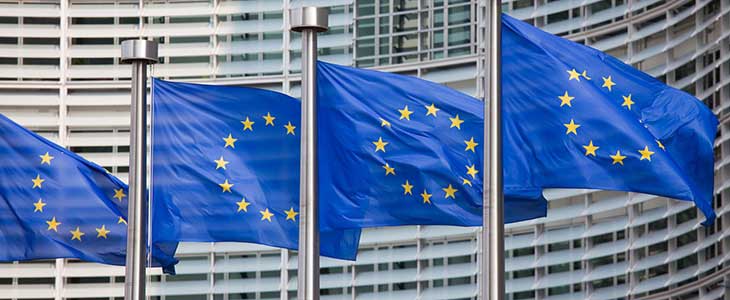 730x300 - 4 Europaflaggen am Mast