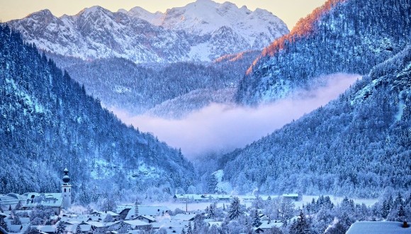Bayerischen Ferienort Inzell in den Chiemgauer Alpen