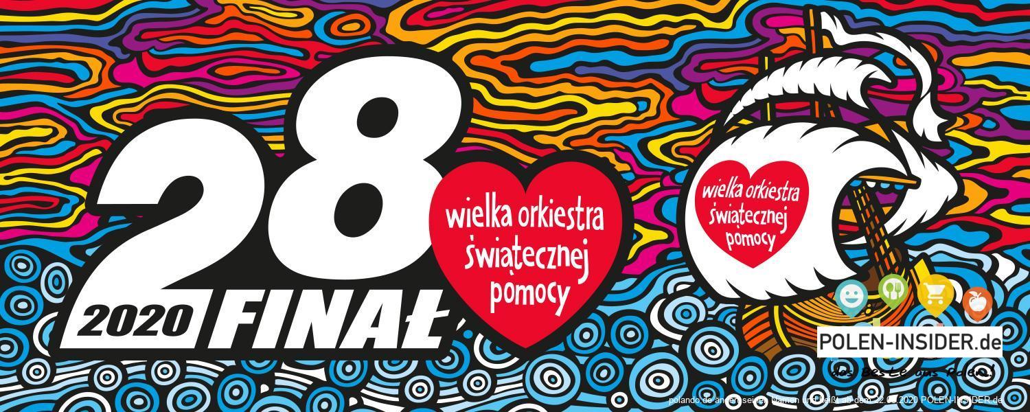 Eine Welle roter Herzen überschwemmt polnische Städte