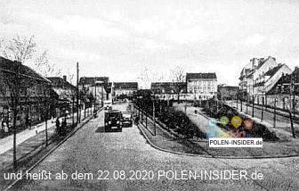 Plac Bohaterów in Słubice (Heldenplatz)