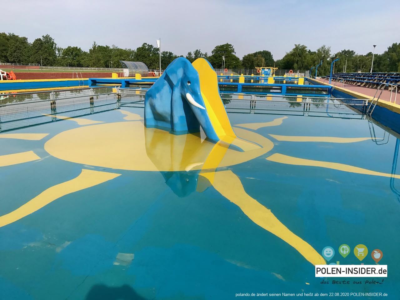 Schwimmbad im Ostmarkstadion von Słubice