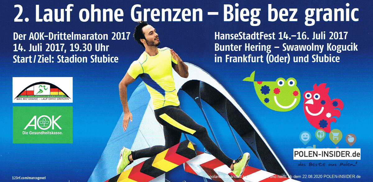Zweiter Lauf ohne Grenzen zwischen Slubice und Frankfurt Oder
