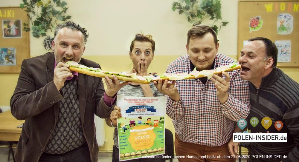 150 Meter langes Sandwich!