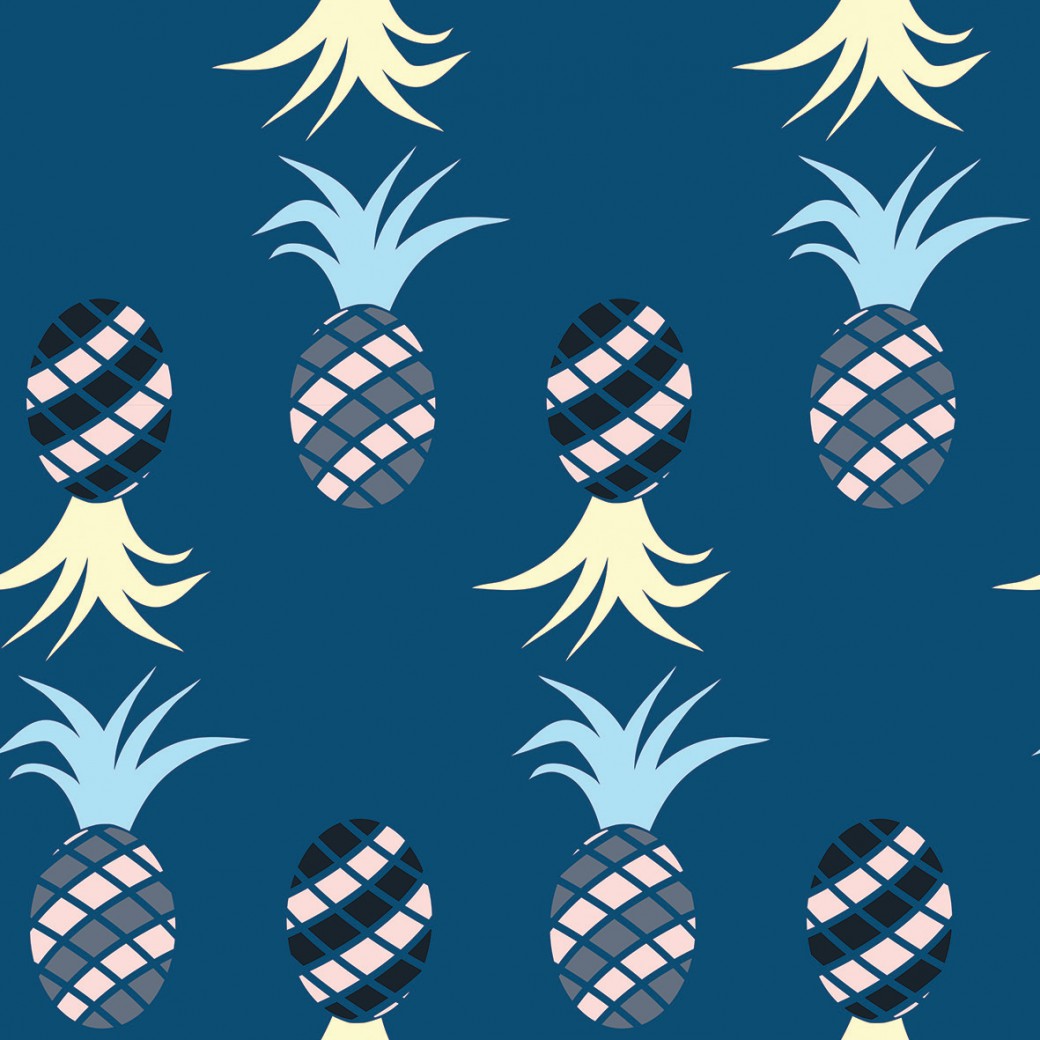 Színes ananászok design egyedi szublimált textil méteráruhoz Színes ananászok design egyedi szublimált textil méteráruhoz