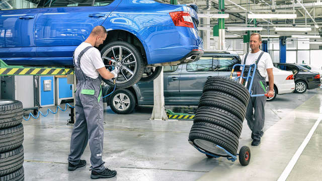Skoda bandenwissel