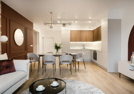 Nowoczesne mieszkanie z elementami glamour - projekt pracowni KODO