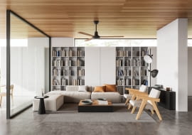 Półki na książki.