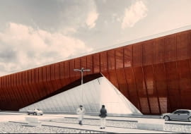 21.04.2011 SZCZECIN , PROJEKT KTORY ZAJAL PIERWSZE MIEJSCE W KONKURSIE NA MUZEUM MORSKIE W SZCZECINIE . FOT. CEZARY ASZKIELOWICZ / AGENCJA GAZETA SLOWA KLUCZOWE: