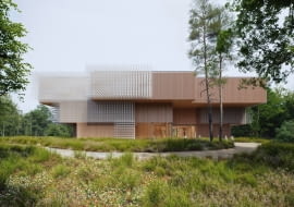 Centrum Sztuki i Nauki o Drewnie Xylopolis. Proj. WXCA