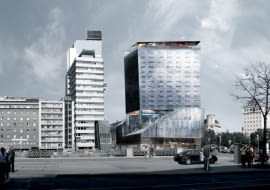 jean nouvel, wiedeń, austria, wieżowce, wieżowiec, hotel, Praterstrasse 1