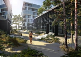 Icon Sea w Ustce - pawilon SPA. Proj. MTA Architekci