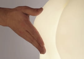 Joseph Begley, klaps, oryginalna lampa, lampa, lampa w kształcie pośladków