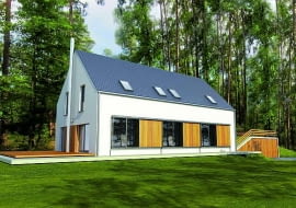projekty domów, nowoczesny dom, dom pasywny