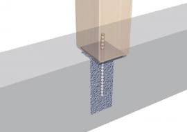 stalowe łączniki do drewna, złącza ciesielskie