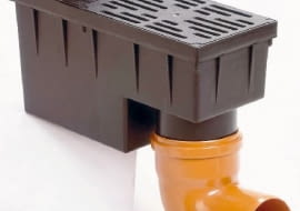 wpust podwórzowy,deszczówka,odprowadzanie wody deszczowej