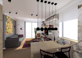 Projekt kawalerki 30 m2