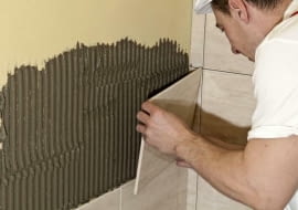 klej do płytek, układanie płytek