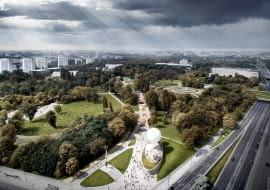 Projekt rewitalizacji Pola Mokotowskiego pracowni WXCA