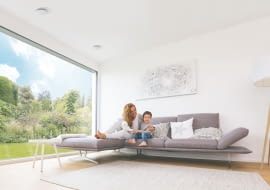 Anemostat nawiewny Zehnder  ComfoValve Luna S zaopatruje  pomieszczenia w świeże powietrze