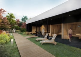 Saunarium w Ząbkowicach Śląskich. Proj. PORT