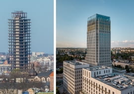 Unity Tower w Krakowie, czyli szkieletor po przebudowie