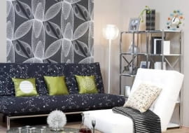 08.07.2010 WARSZAWA , WNETRZA , SESJA KOLOR I WZOR - TEMAT CHEMIA ; MEBLE , GRAFICZNY WZOR NA TKANINACH