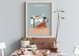 akcja charytatywna zwierzaki plakaty ze zwierzętami dekoracje aranżacja wnętrz