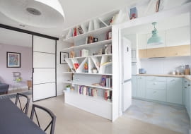 mieszkanie w bloku, mieszkanie, pastelowe mieszkanie, ciekawe mieszkanie w bloku