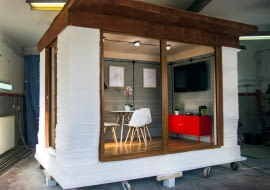 Betonowy budynek z drukarki 3D od REbuild