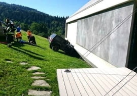 Wypadek z udziałem domu Roberta Koniecznego