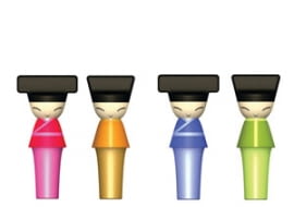 <B>Niezbędnik stołowy dla tych, którzy otworzywszy butelkę Apaltagua Gran Verano Cabernet Sauvignon (rocznik 2008), chcą się delektować tym szlachetnym trunkiem również kilka dni później. Miłośnicy piwa też mogą sprawić sobie taki gadżet.</B> <BR /> KORKI DO BUTELKI. Komplet korków do butelek z kolekcji Chin Family stworzonej przez czarodzieja kolorowego wzornictwa Stefano Giovannoni'ego we współpracy z Rumiko Takedą z Narodowego Muzeum Tajwanu. Korki zwieńczone są postaciami króla i królowej w tradycyjnych kimonach. 88 zł, fabrykaform.pl