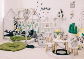 Miejsce do zabawy w pokoju dziecka