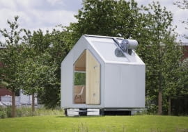 Jednoosobowy dom "Diogenes" zaprojektowany przez Renzo Piano