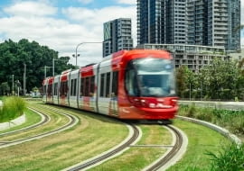 Parramatta Light Rail - zielone torowisko w Sydney
