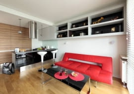 Małe w mieszkanie w stylu nowoczesnym