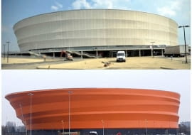 Stadion we Wrocławiu i Zenith Concert Hall w Stasburgu