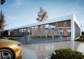 Dom z trójkątów - projekt