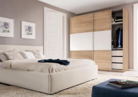 Szafa z przesuwanymi drzwiami Colin, Black Red White