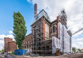 Remont zabytkowej elektrowni na terenie dawnego imprerium Karola Scheiblera