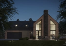 Dom w Tomaszowicach Kolonii, proj. KamińskaStańczak